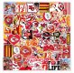 (image for) Kansas City Chiefs Football Stickers Waterproof Decals 50 pcs