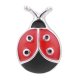(image for) Mini Snap Jewelry 18-20mm Enamel Ladybug