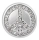 (image for) Snap Jewelry Rhinestone Peace Symbol