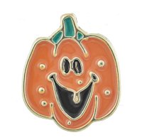 (image for) Snap Jewelry 18-20mm Enamel Pumpkin Halloween Holiday Snap