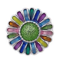 (image for) Snap Jewelry Sunflower Enamel Multi color