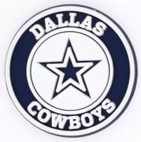 (image for) Shoe Charms Dallas Cowboys #7 NFL Football For Crocs (XH-133-10)