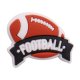 (image for) Shoe Charms Football Banner For Crocs (XH-303-04)