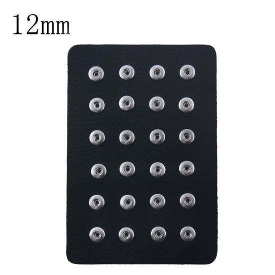 (image for) Mini 12mm Snap Storage System - Leather Black 24pcs - Click Image to Close