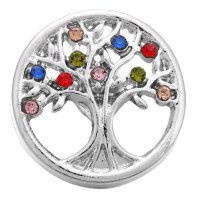(image for) Snap Jewelry Rhinestone Tree of Life - Multi color
