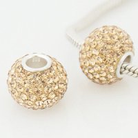 (image for) Charm 925 - 7 Row - Giant Crystals - Champagne
