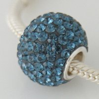 (image for) Charm 925 - 7 Row - Giant Crystals - Dark Blue