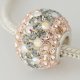 (image for) Charm 925 - 7 Row - Giant Crystals - Peach, Gray & AB Clear