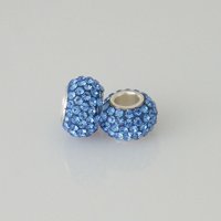 (image for) 925 Austrian Crystal Mini Bead 3.5 mm Hole - Blue