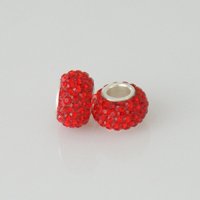 (image for) 925 Austrian Crystal Mini Bead 3.5 mm Hole - Red