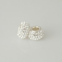 (image for) 925 Austrian Crystal Mini Bead 3.5 mm Hole - Clear White