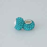(image for) 925 Austrian Crystal Mini Bead 3.5 mm Hole - Teal