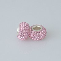 (image for) 925 Austrian Crystal Mini Bead 3.5 mm Hole - Light Pink