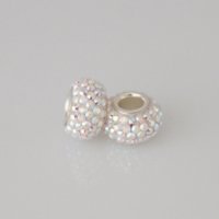 (image for) 925 Austrian Crystal Mini Bead 3.5 mm Hole - AB Color