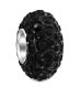 (image for) Silver Plated Core Crystal Charm Black